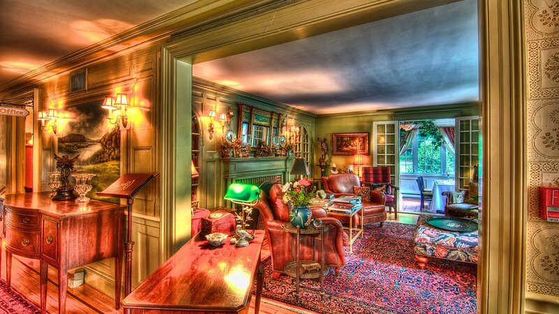 cozy vintage living room interior