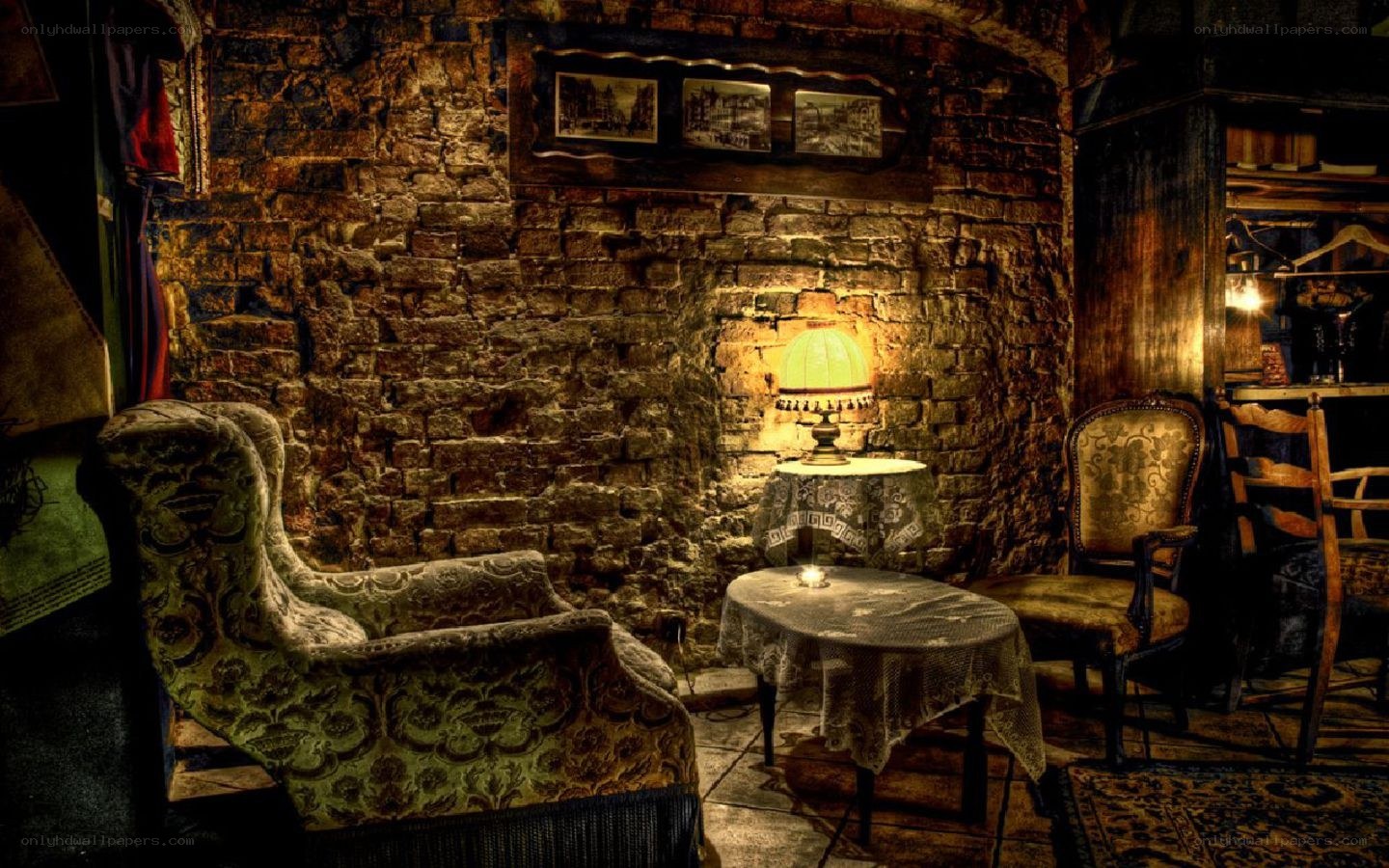 cozy vintage pub corner
