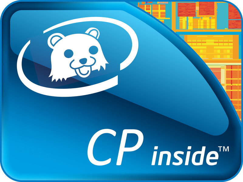 CP inside logo with bear
