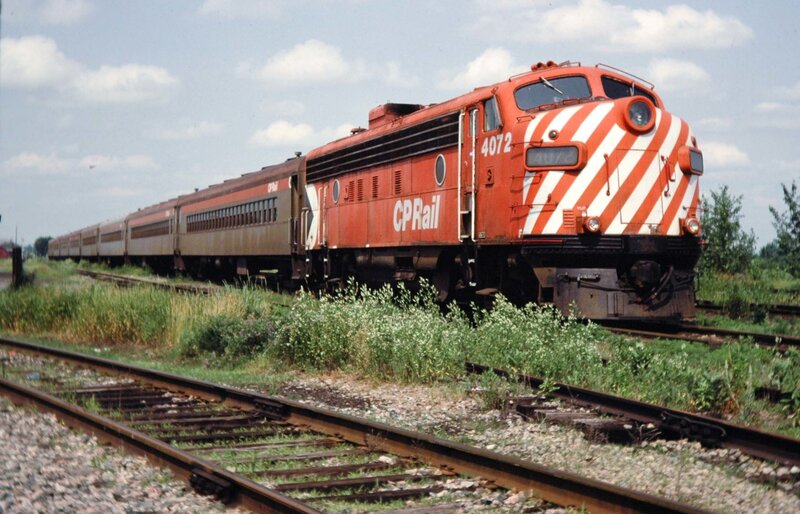 CP Rail train on tracks