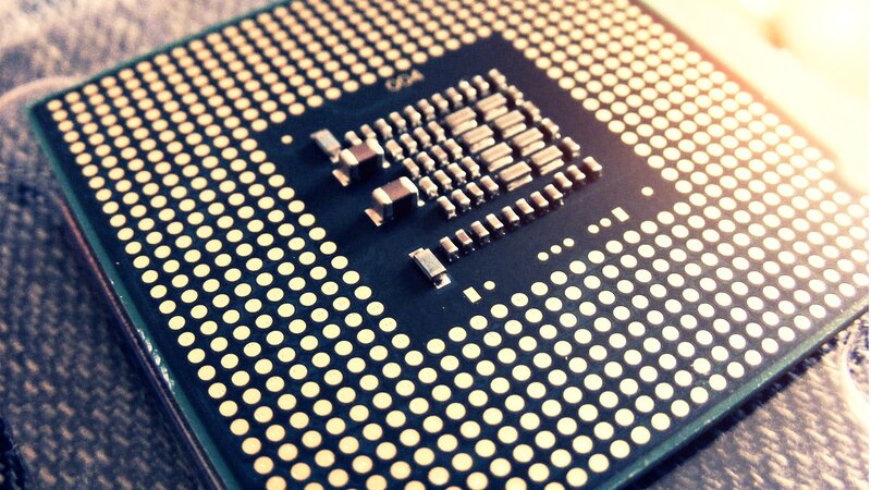 CPU Processor Chip — Black