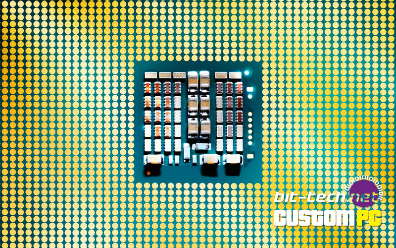 CPU processor with gold pins