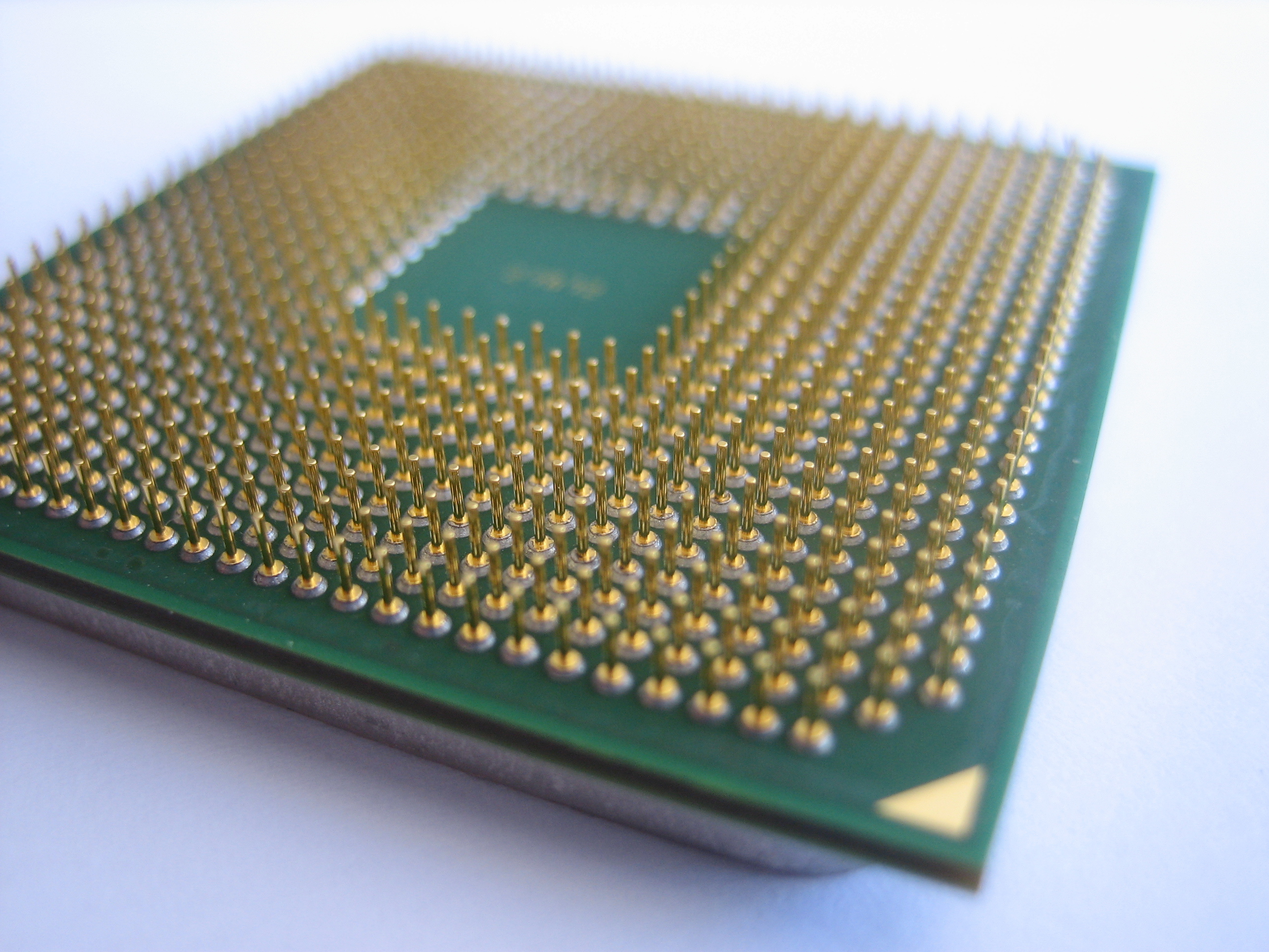 CPU processor with pins