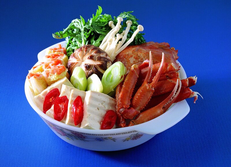 Crab and Vegetable Hot Pot — Blue
