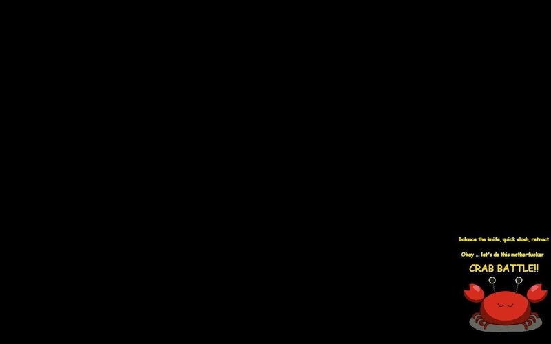 Crab battle game scene