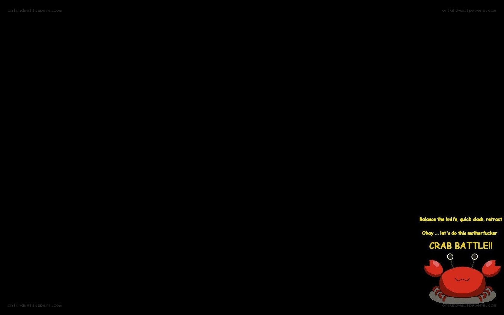 Crab battle game scene