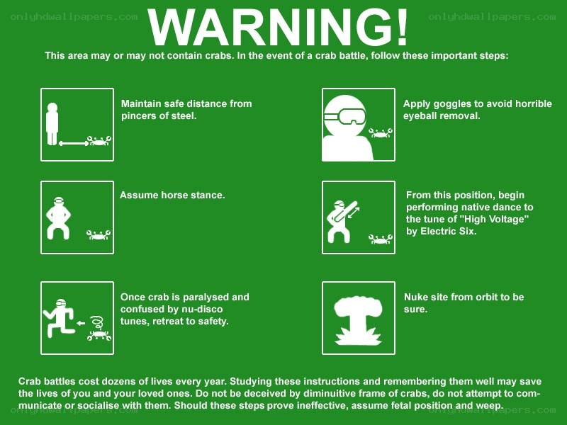 Crab battle safety guide