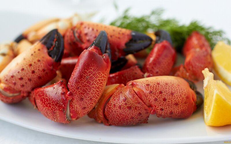 Crab Claws on Plate