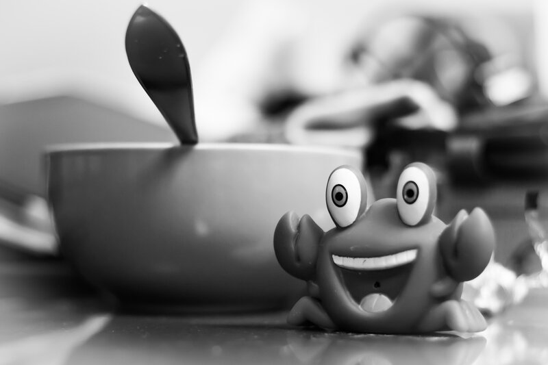 Crab Figurine on Table