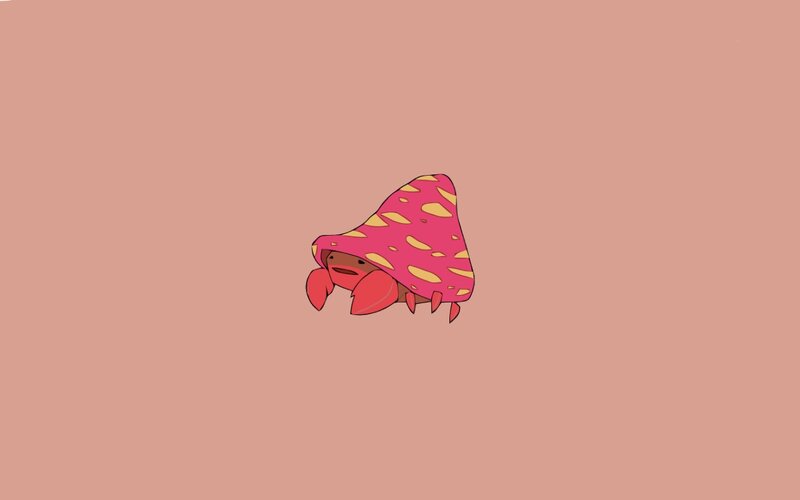 crab in a shell