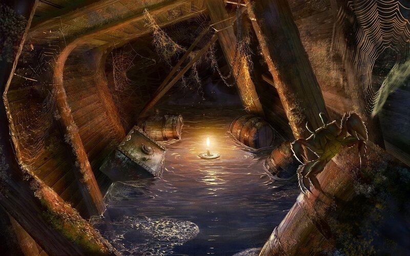 Crab in Flooded Cellar