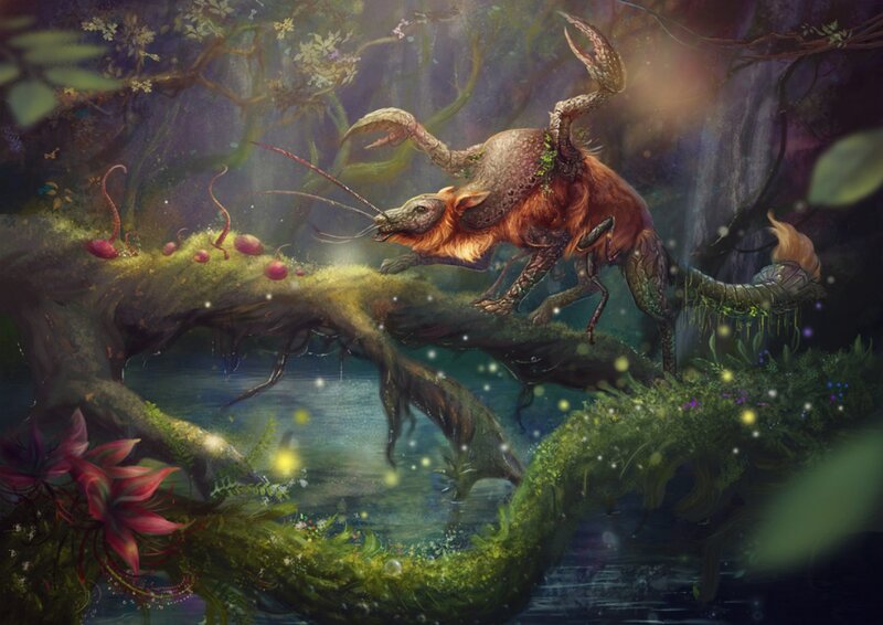 Crab-like Creature on Branch