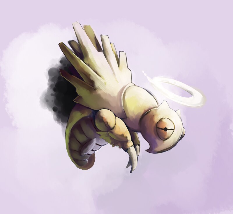 Crab-like Creature with Wings — Purple