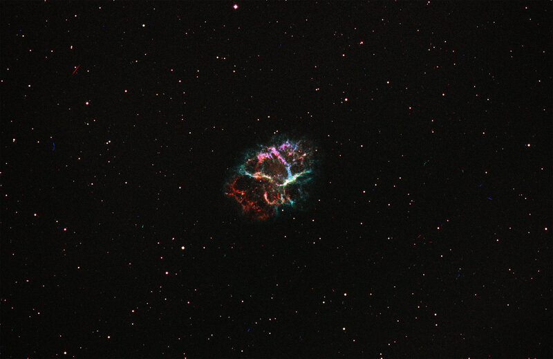 Crab Nebula — Black