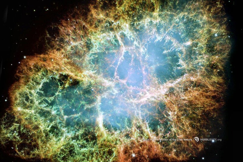 Crab Nebula — Blue, Cosmic