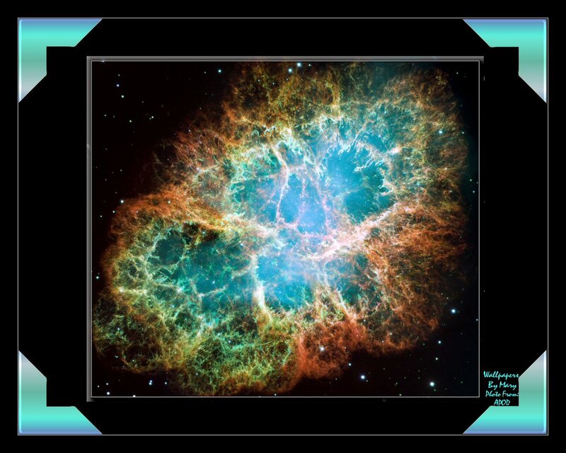 Crab Nebula — Blue, Dramatic, Night, Photograph, Stars