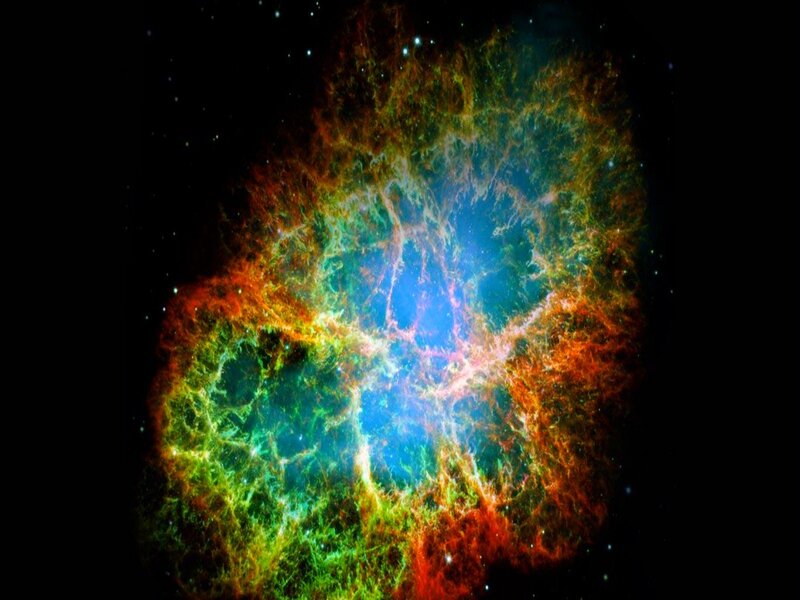 Crab Nebula — Blue, Dramatic, Night, Photograph