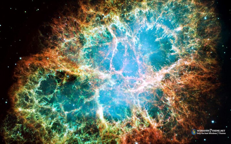 Crab Nebula — Blue, Dramatic, Night
