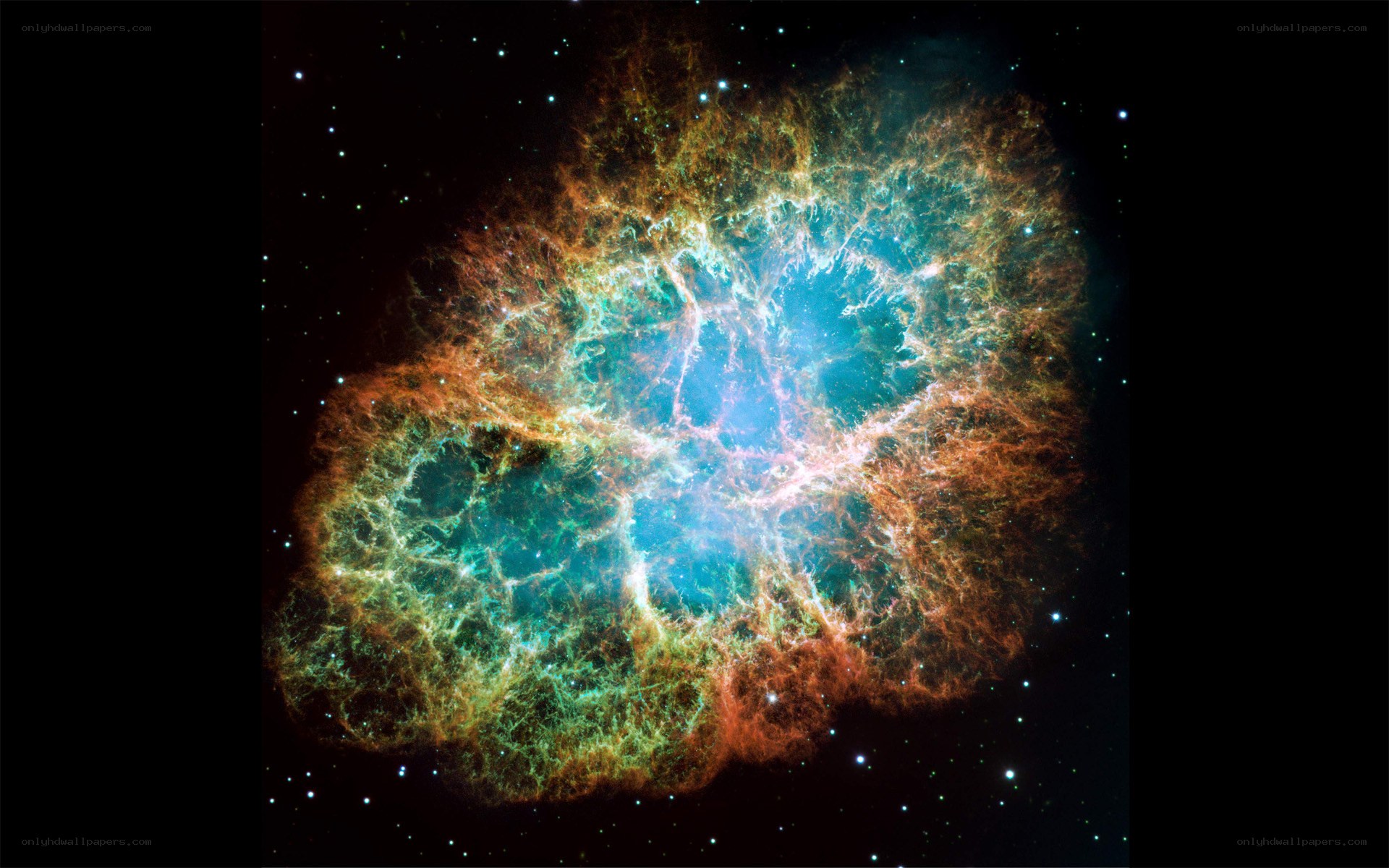 Crab Nebula in space