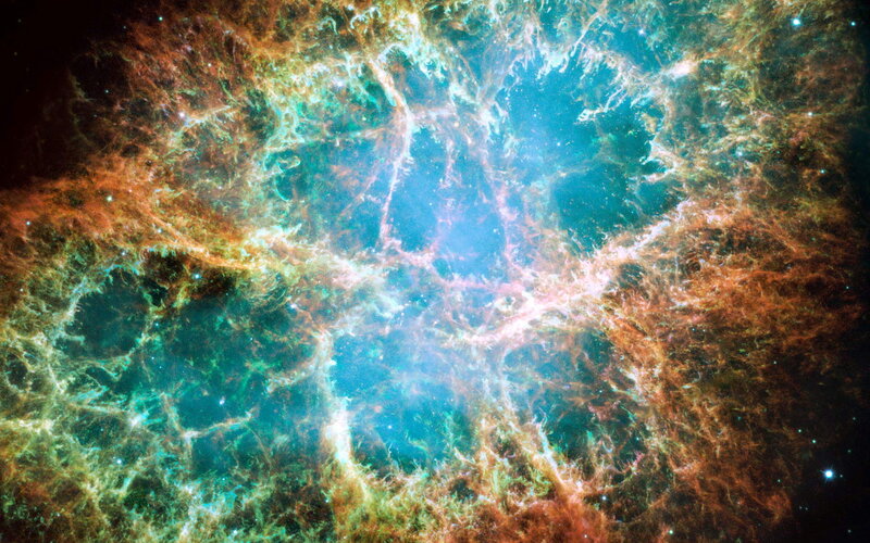 Crab Nebula in space