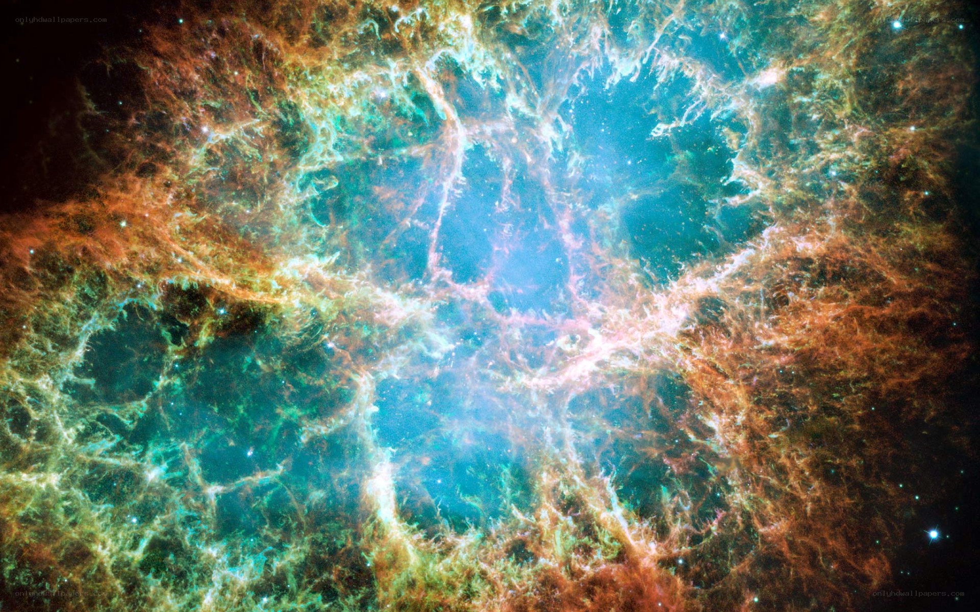 Crab Nebula in space