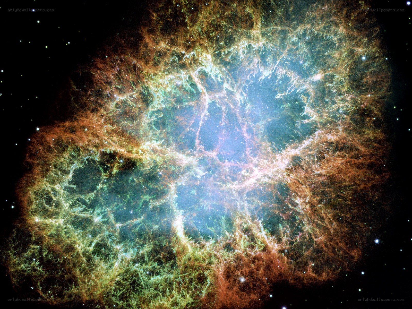 Crab Nebula in space