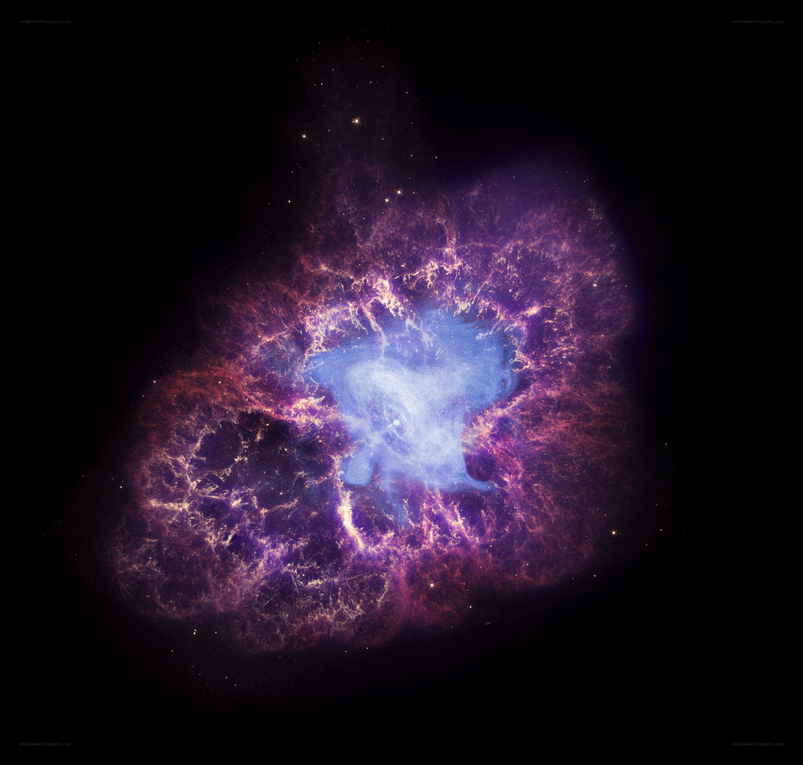 Crab Nebula in space