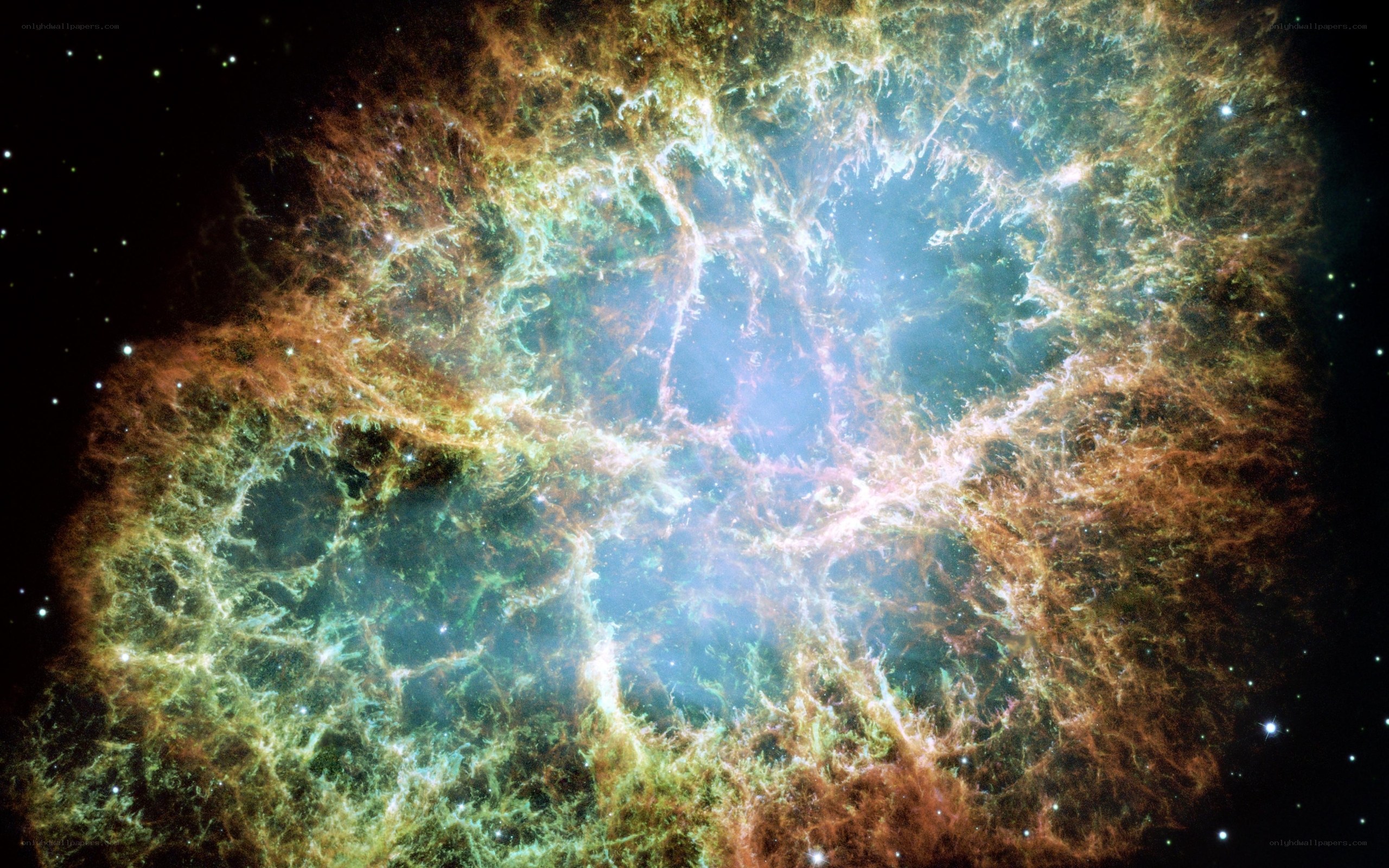 Crab Nebula in space