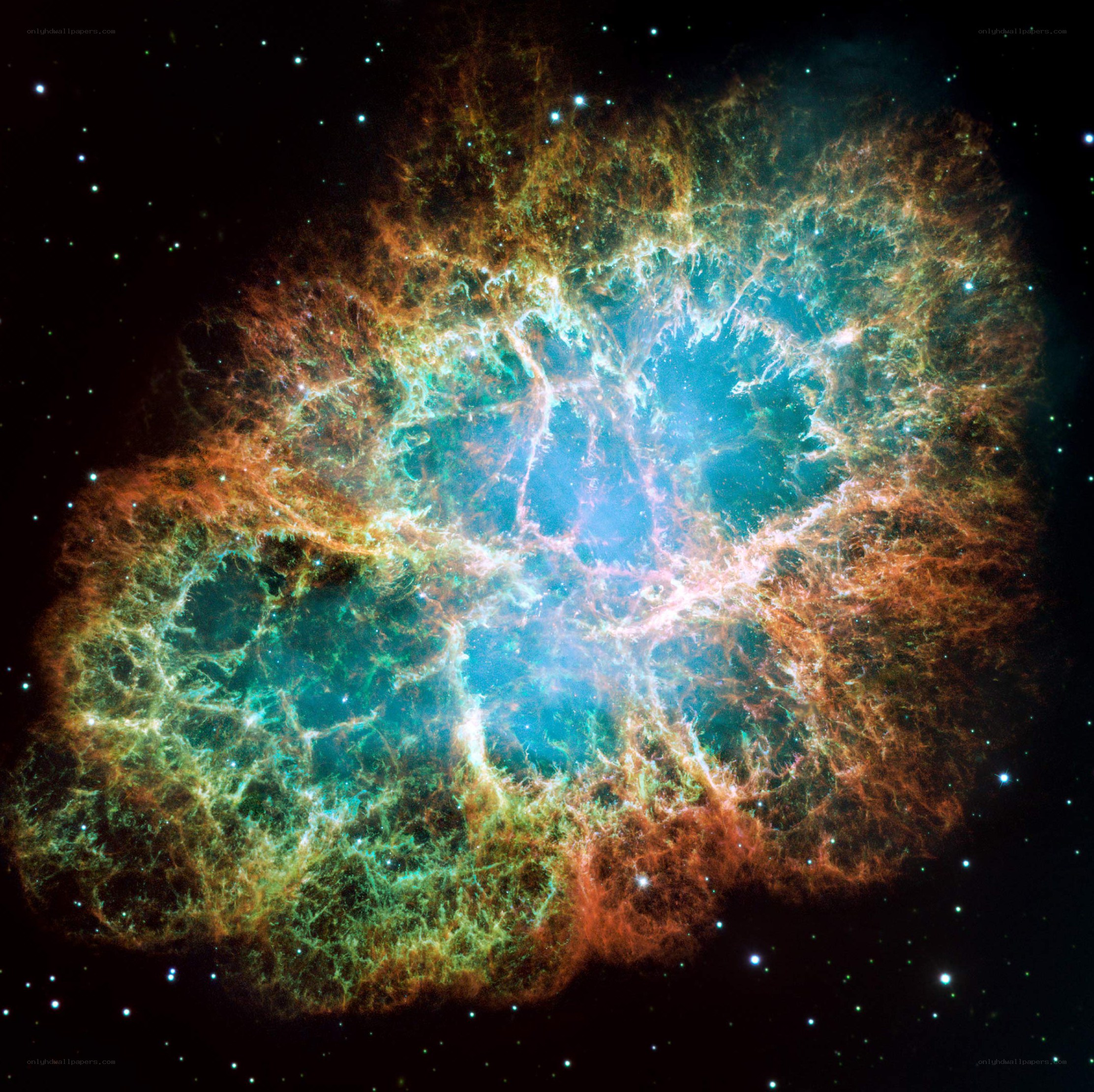 Crab Nebula in space