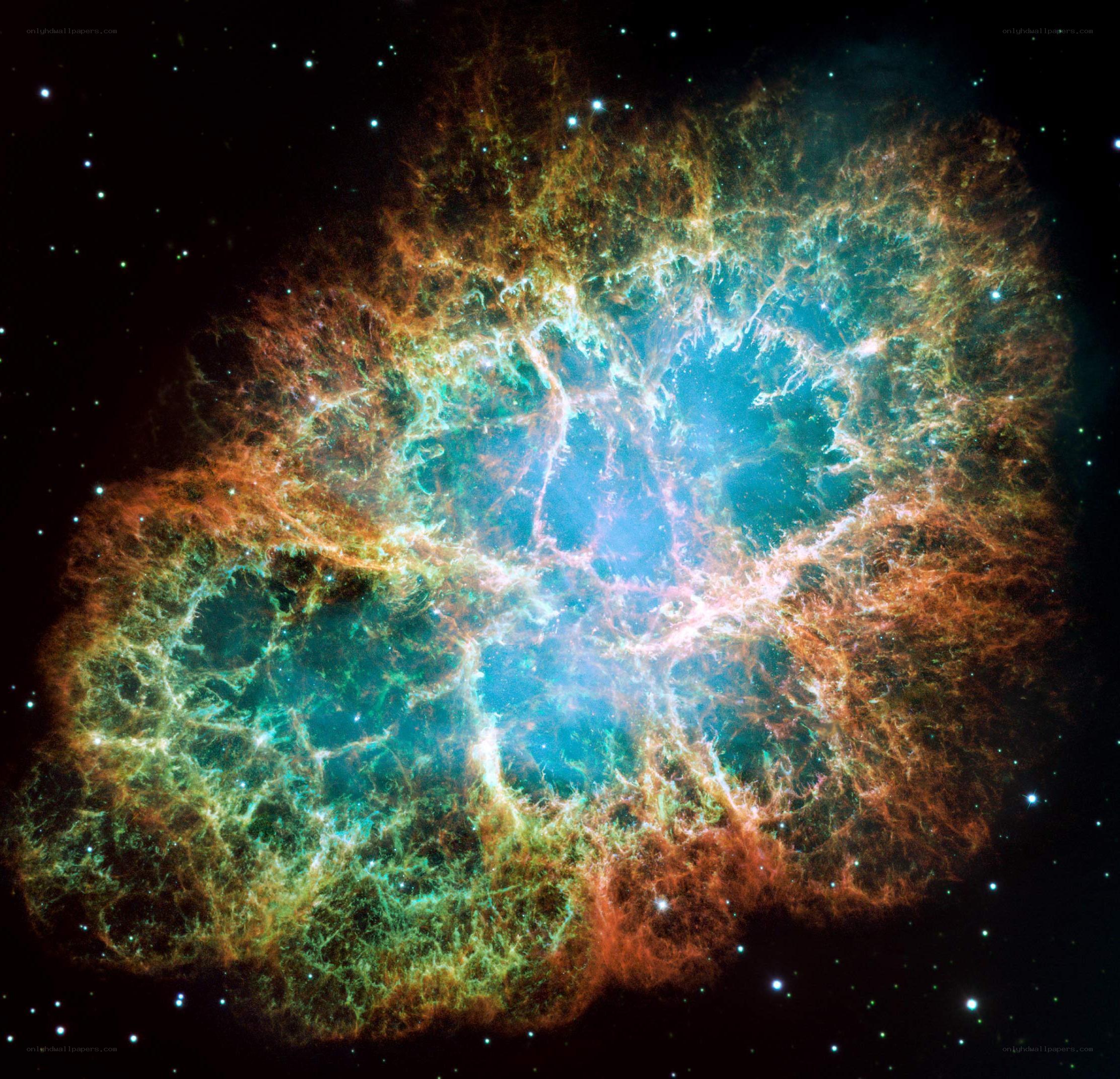 Crab Nebula in space