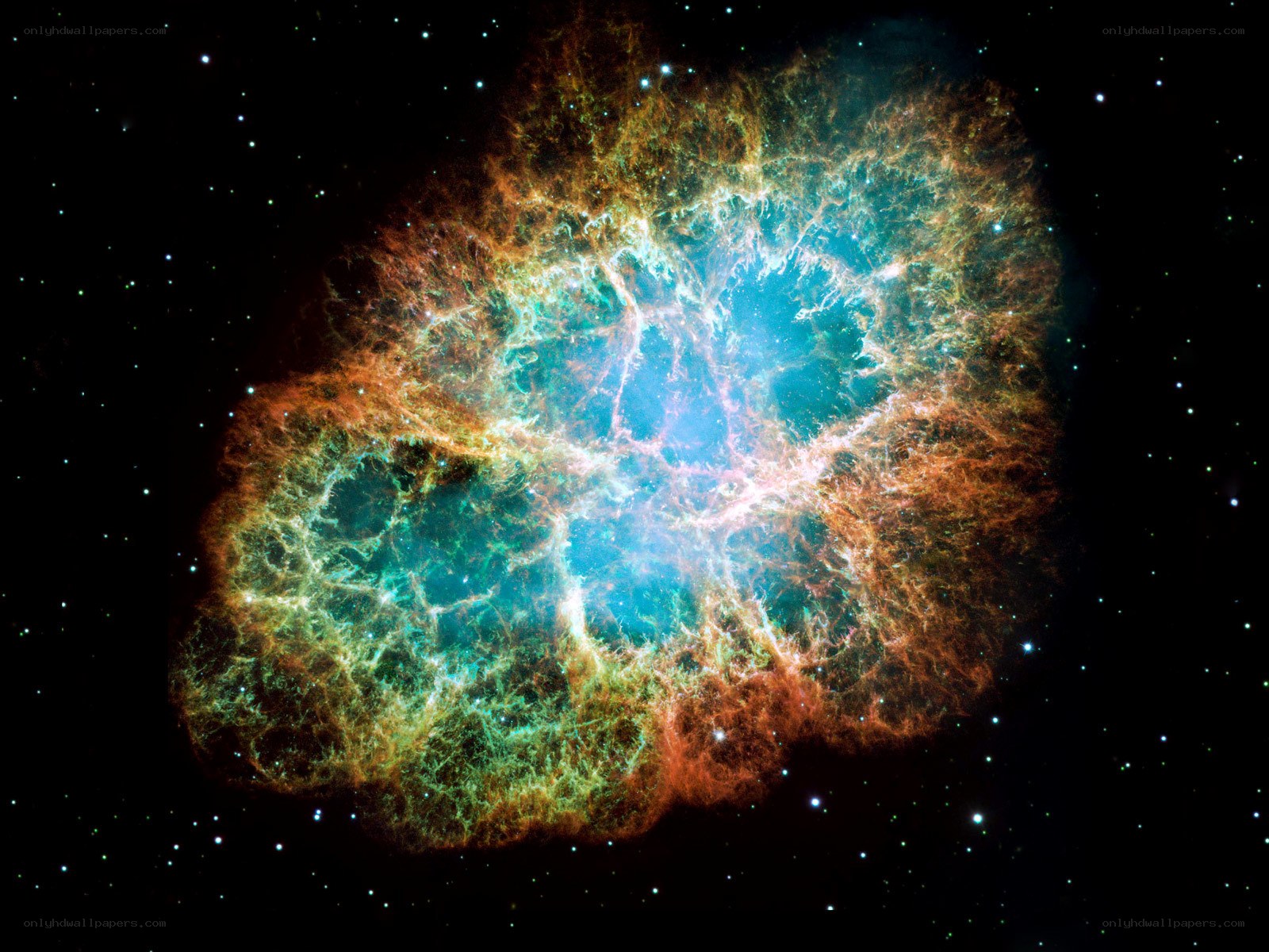 Crab Nebula in space