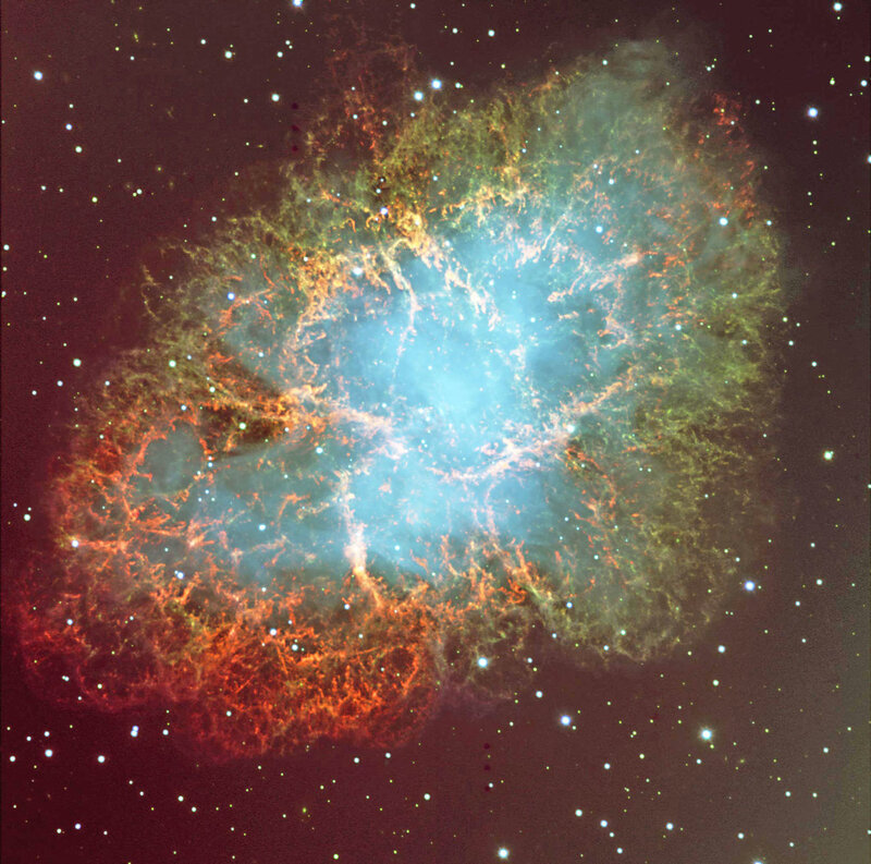 Crab Nebula in space