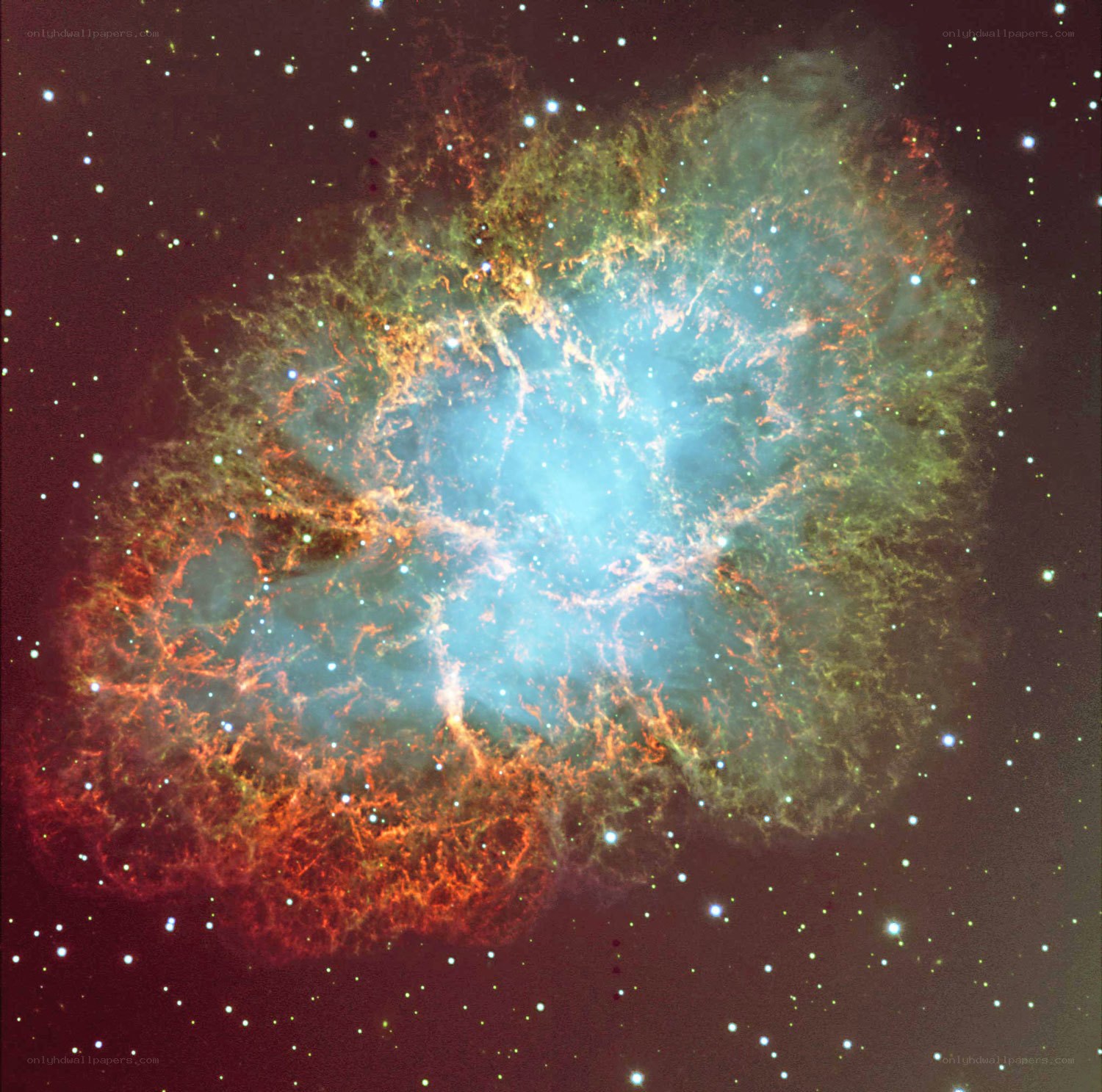 Crab Nebula in space