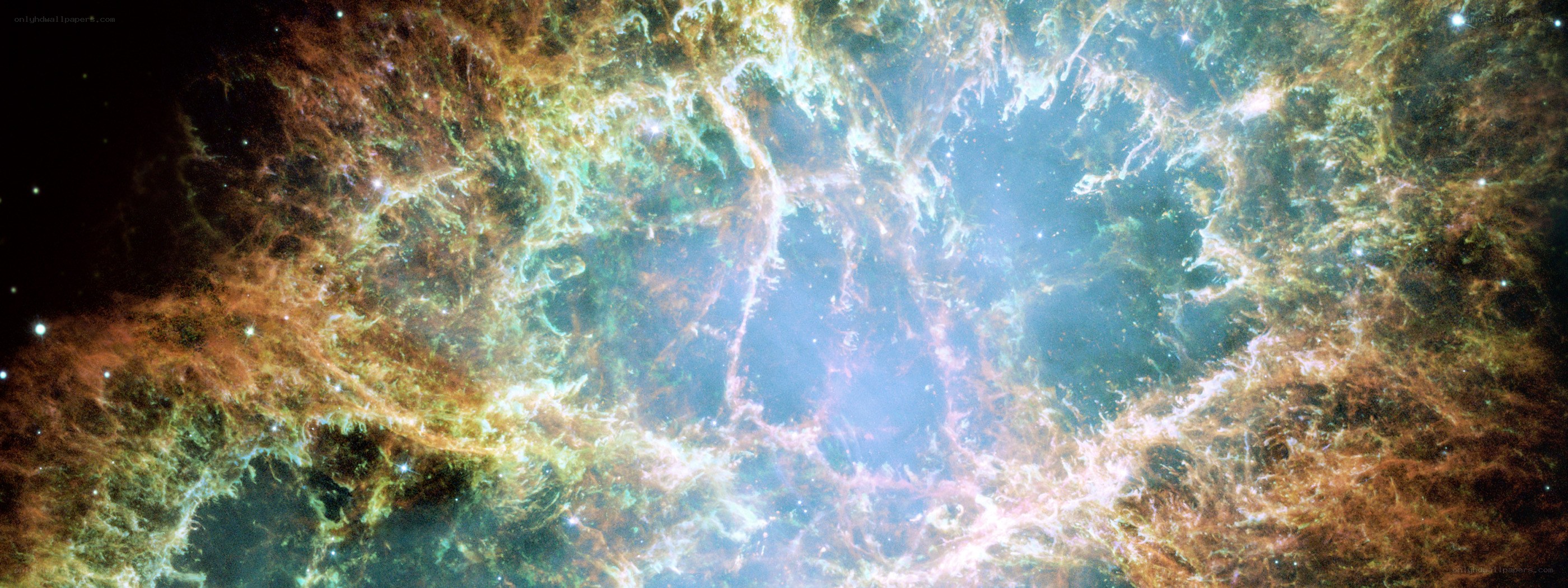 Crab Nebula in space