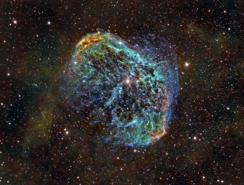 Crab Nebula in space