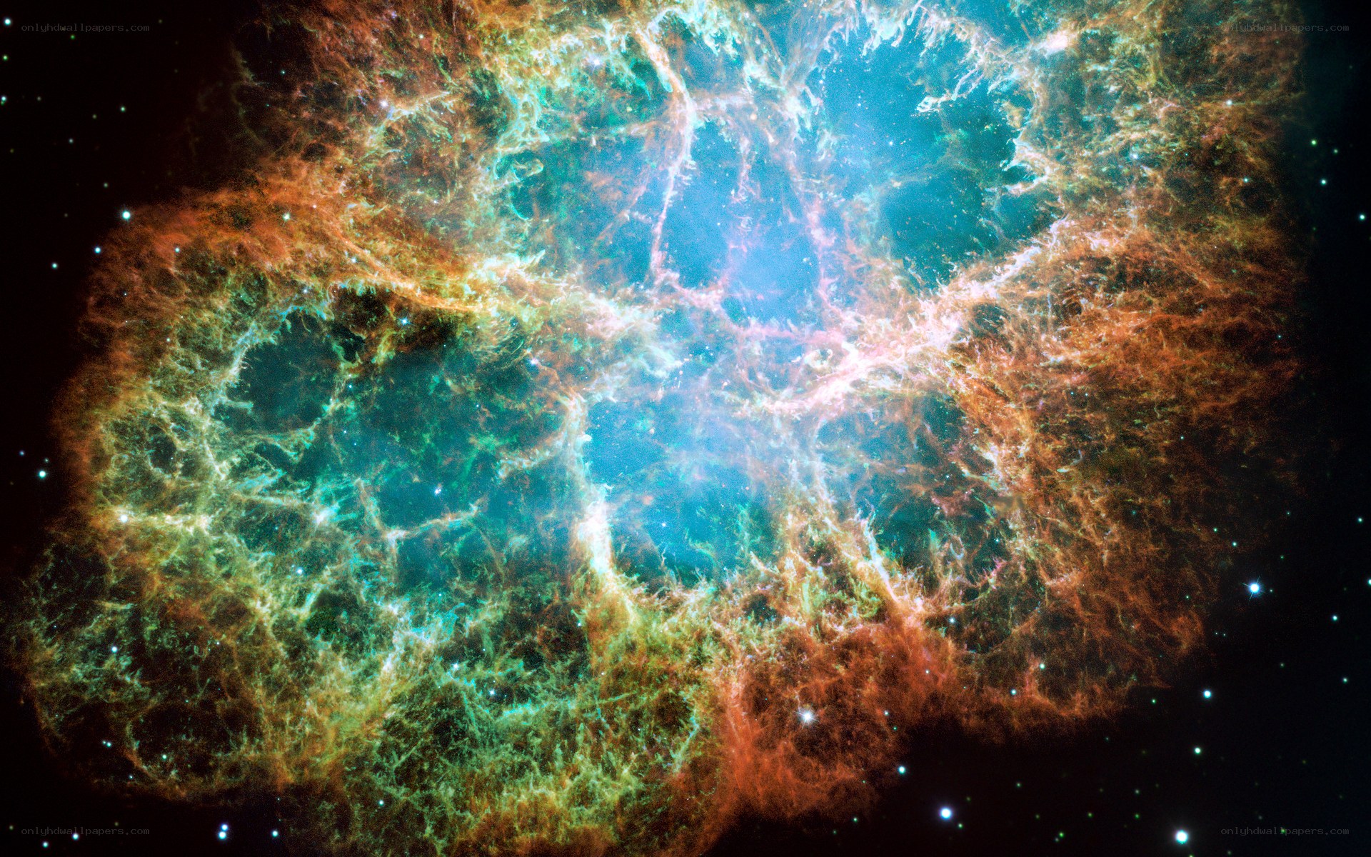 Crab Nebula in space