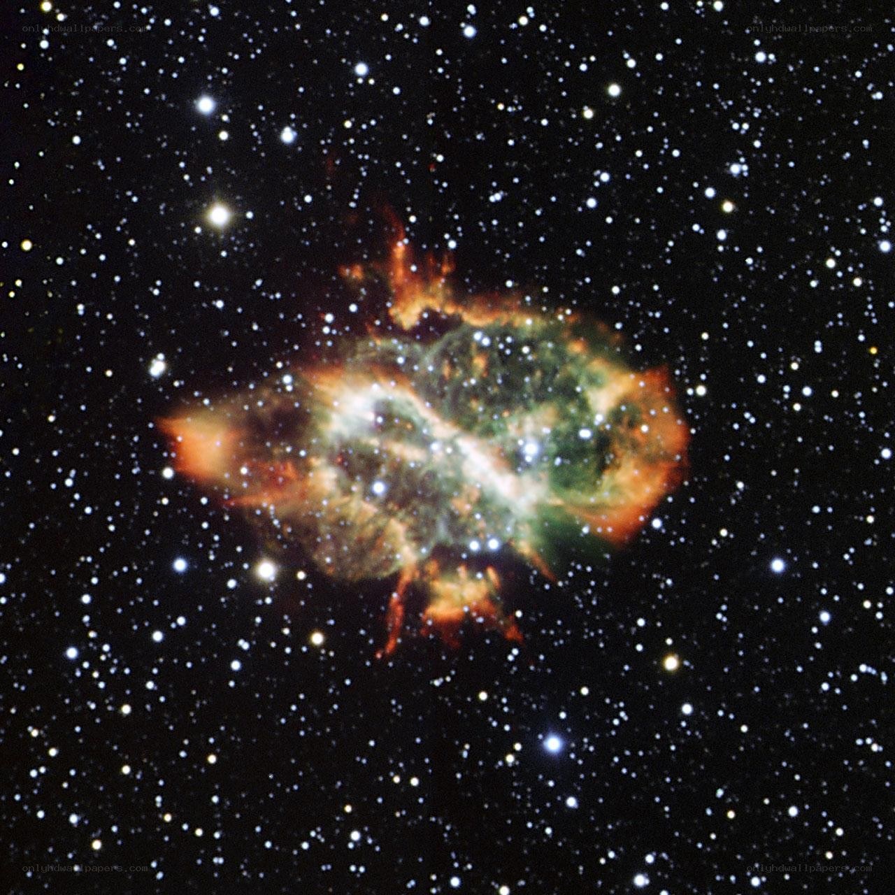 Crab Nebula in space