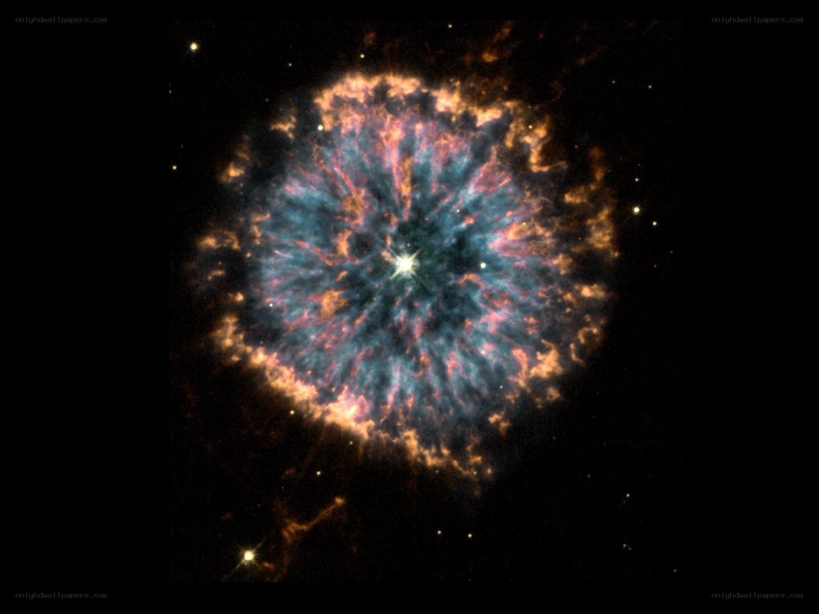 Crab Nebula in space