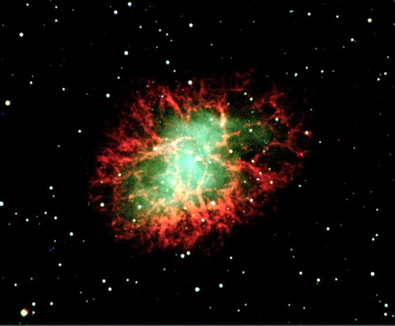Crab Nebula in space