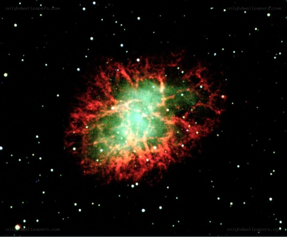 Crab Nebula in space