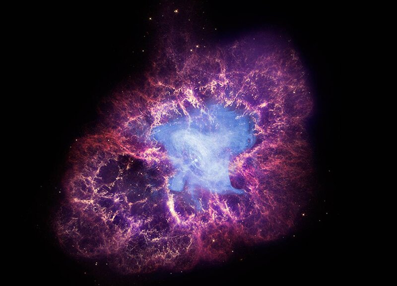 Crab Nebula in space
