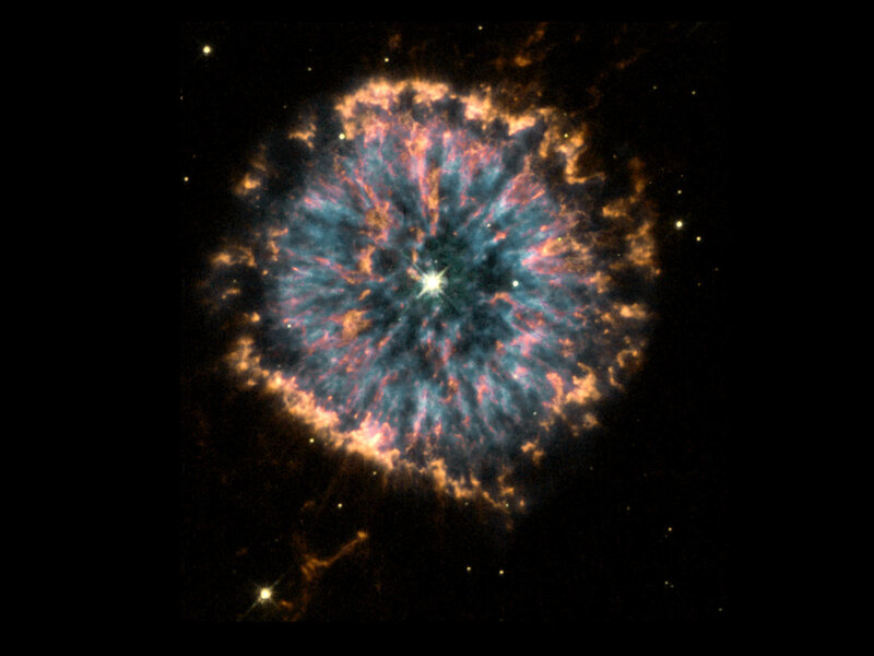 Crab Nebula in space