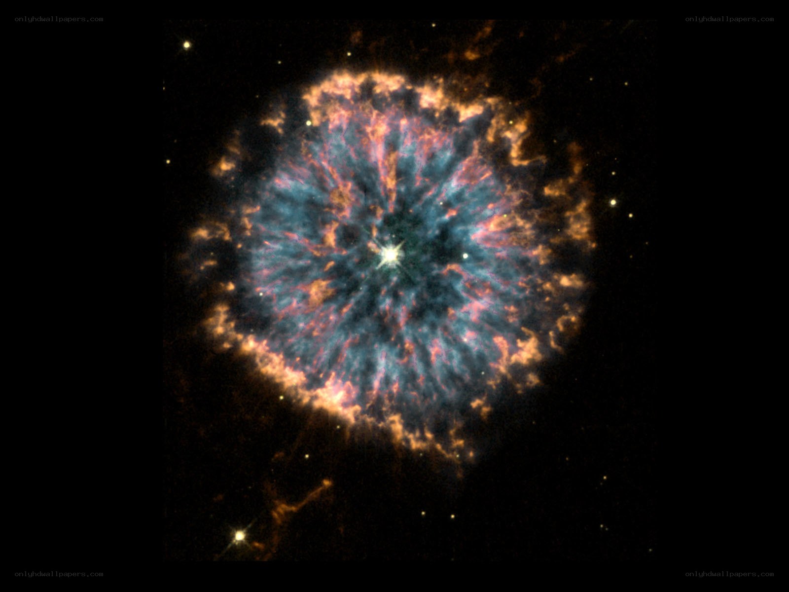 Crab Nebula in space