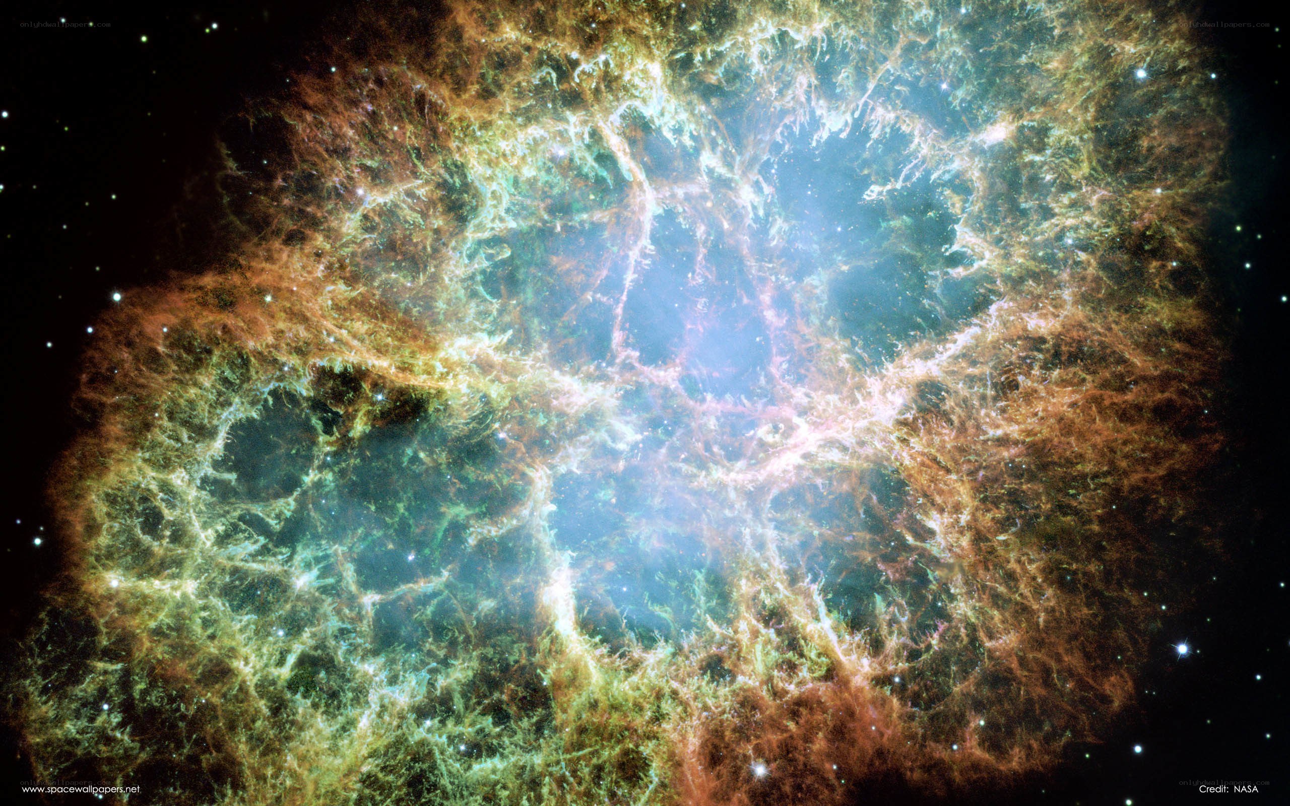 Crab Nebula in space