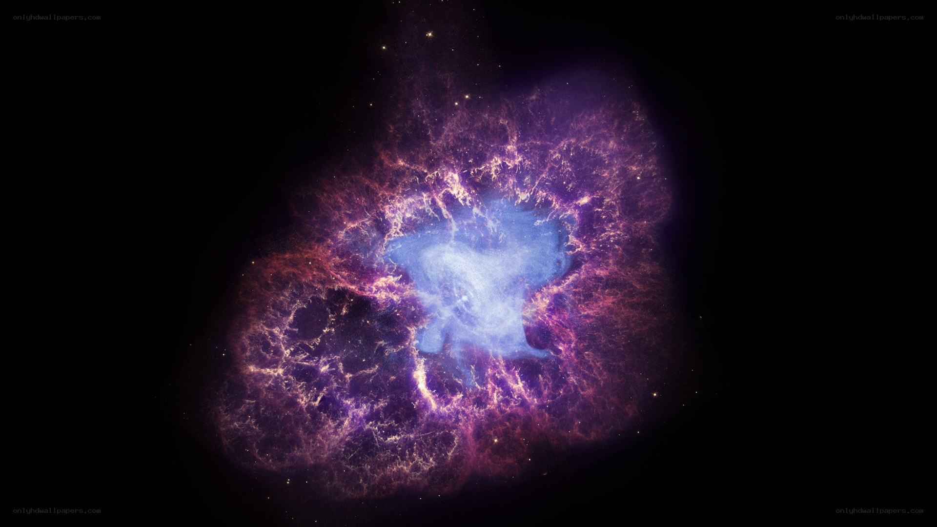 Crab Nebula in space