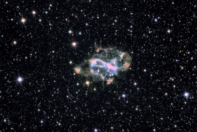 Crab Nebula in Space — Black