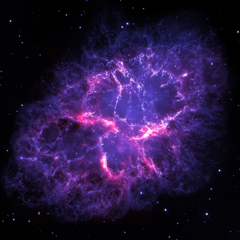 Crab Nebula — Purple, Cosmic
