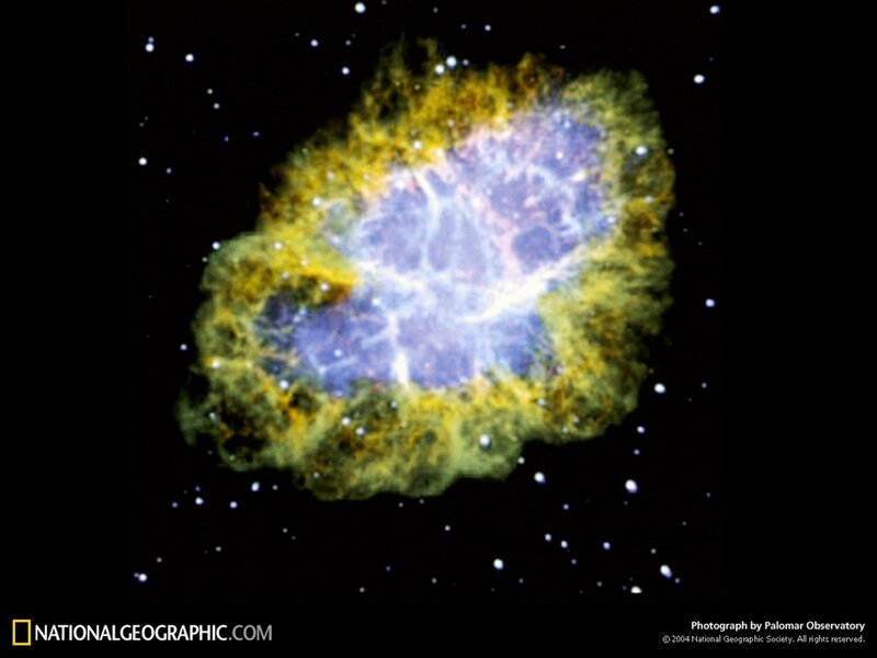 Crab Nebula — Yellow