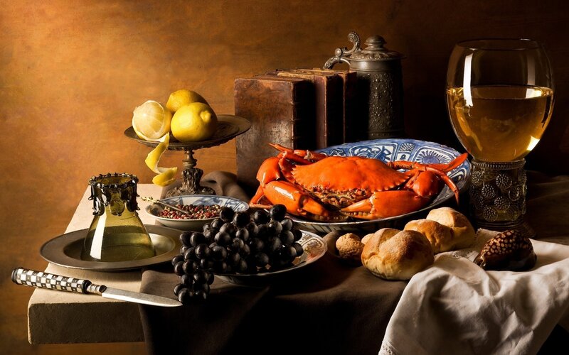 Crab on a Platter — Brown