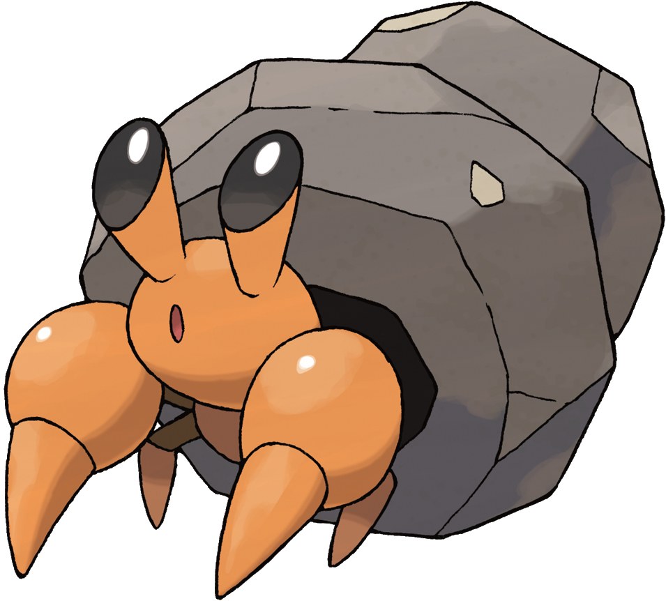 Crab Pokémon with rock shell